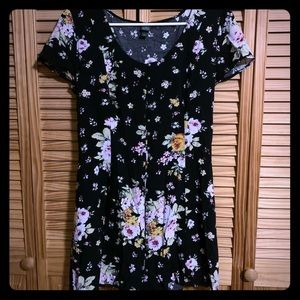 Wild Fable black floral dress